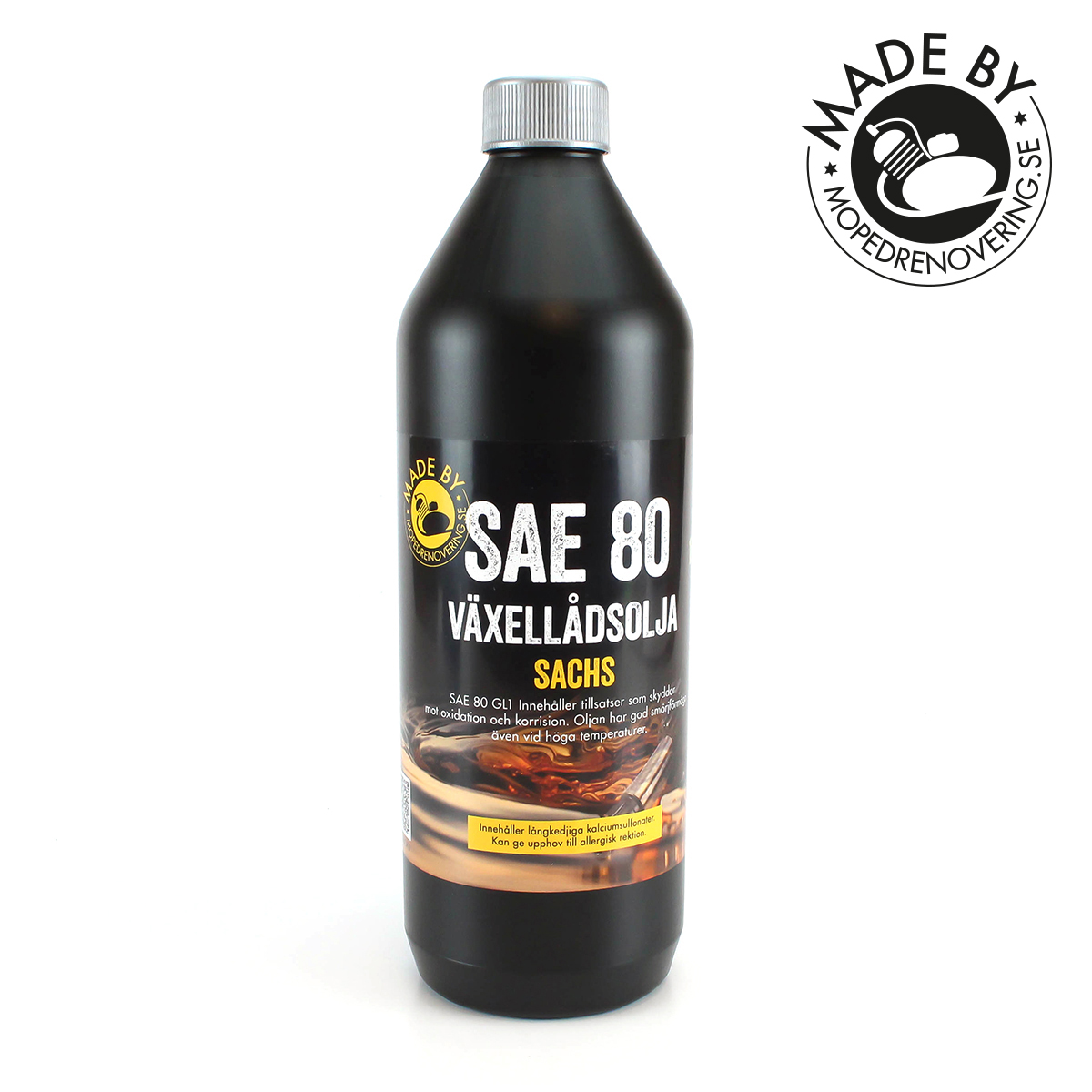 Öljy SAE 80 GL-1 Sachs 1 litra Made by Mopedrenovering.