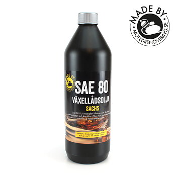 Öljy SAE 80 GL-1 Sachs 1 litra Made by Mopedrenovering.
