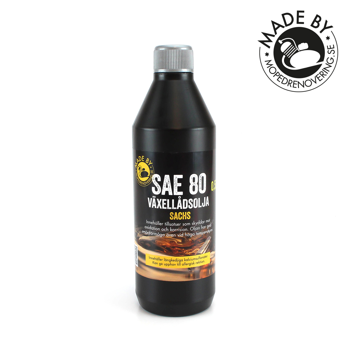 Olje SAE 80 GL-1 Sachs 5 dl Laget av Mopedrenovering.