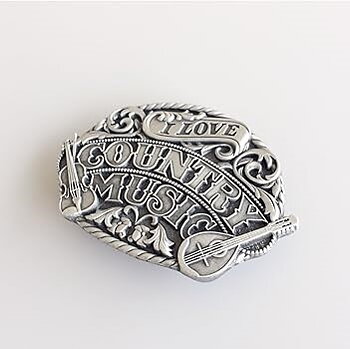 I Love Country Music buckle.