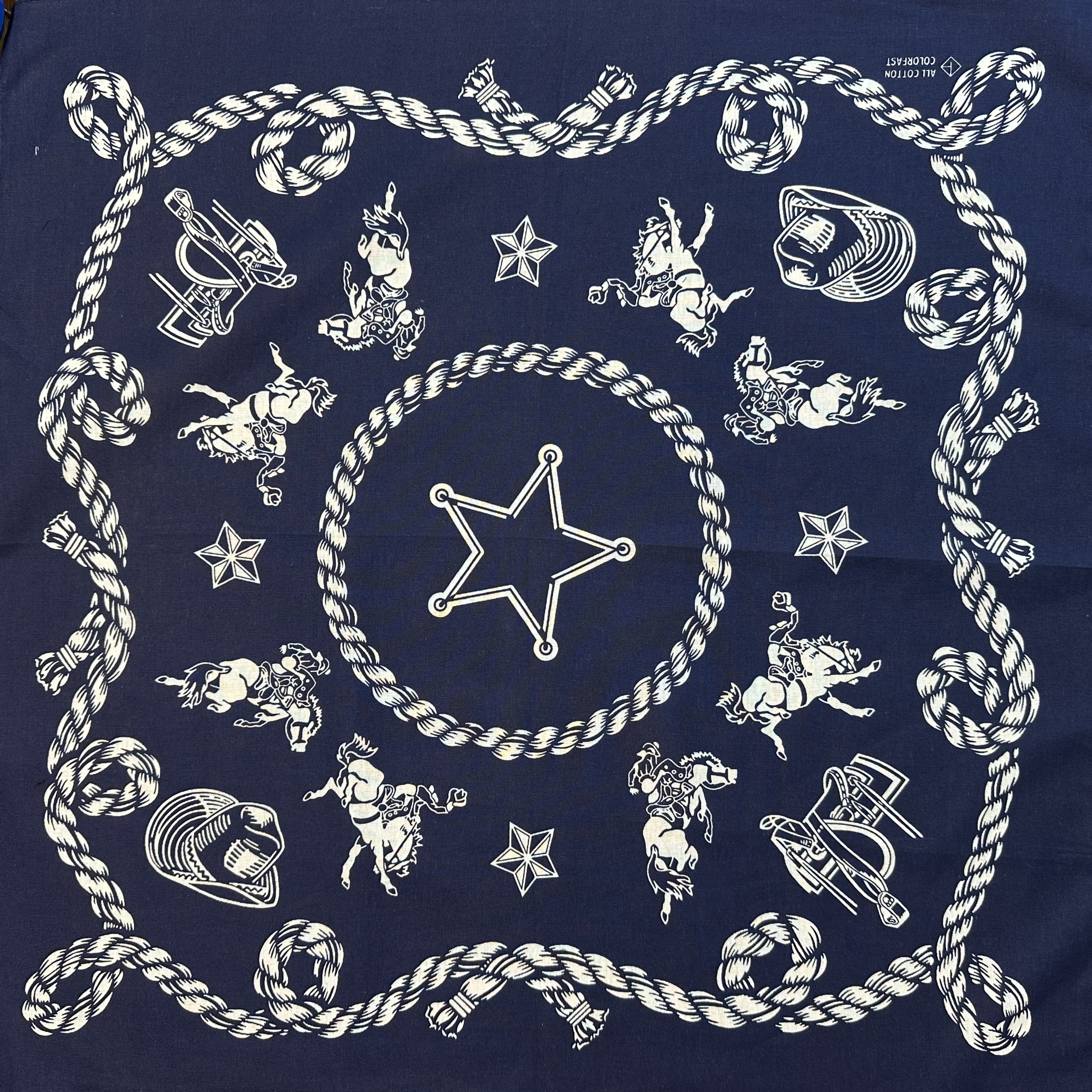 bandana cowboy blå 