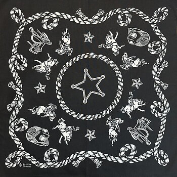 bandana cowboy svart