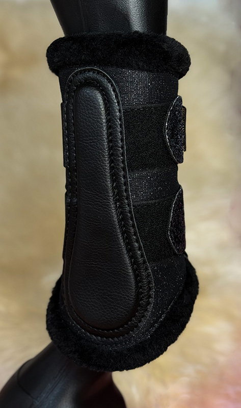 BENSKYDD GLITTER MESH SVART TEDDY - 3