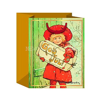 Julpåse liten, GOD JUL JENNY NYSTRÖM 14x11cm