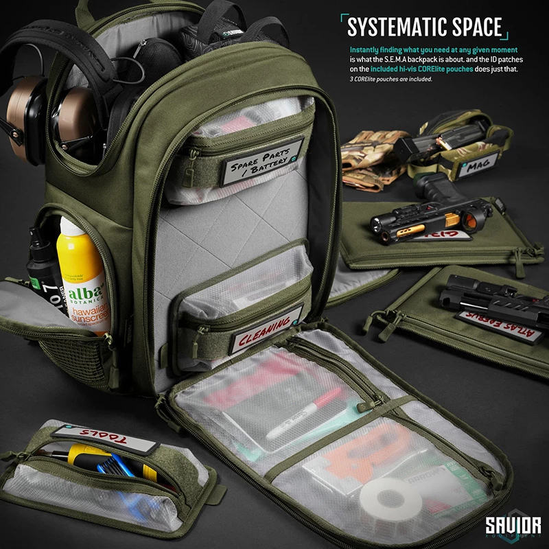 Savior Equipment Compact S.E.M.A Pistol Backpack - OD Green 4