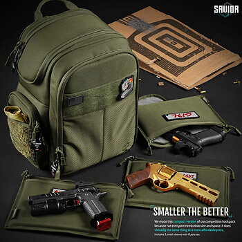 Savior Equipment Compact S.E.M.A Pistol Backpack - OD Green 2