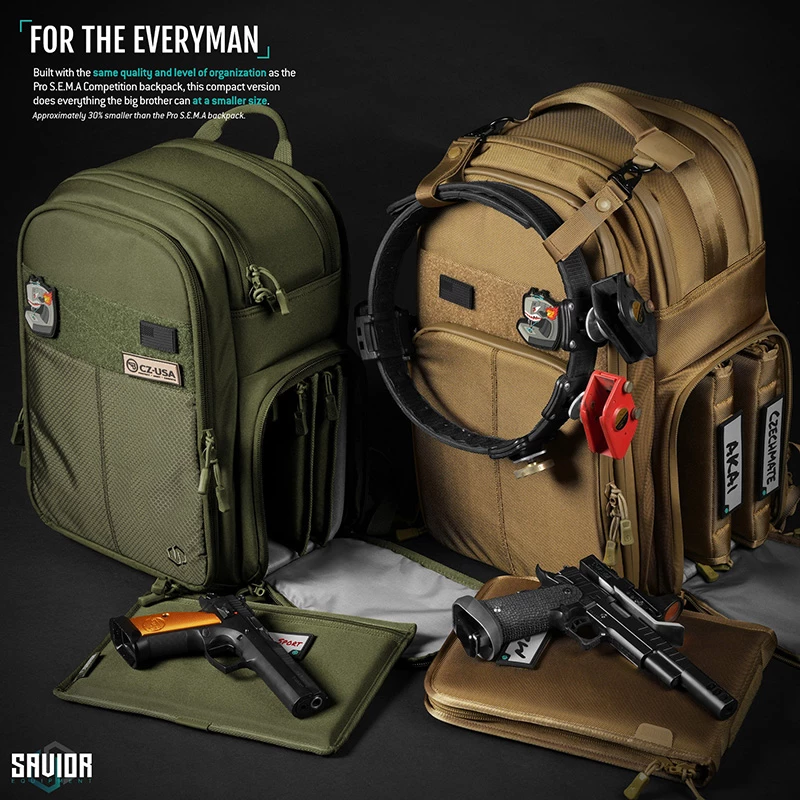 Savior Equipment Compact S.E.M.A Pistol Backpack - OD Green 6