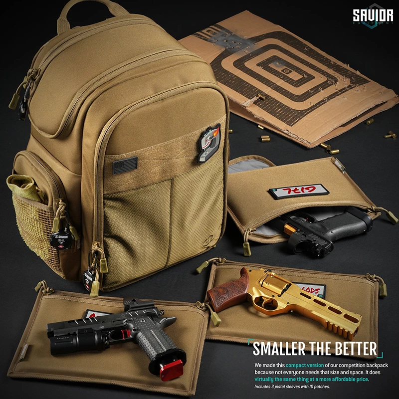 Savior Equipment Compact S.E.M.A Pistol Backpack - Tan 2