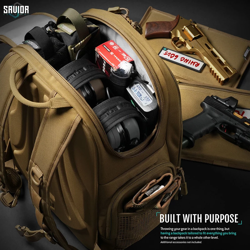 Savior Equipment Compact S.E.M.A Pistol Backpack - Tan 3