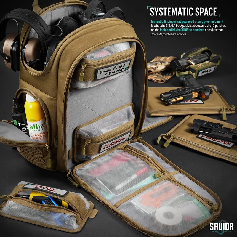Savior Equipment Compact S.E.M.A Pistol Backpack - Tan 4