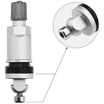 TPMS-21 Ersättningsventil – Sysgration TPMS Trycksensor Aluminiumventil