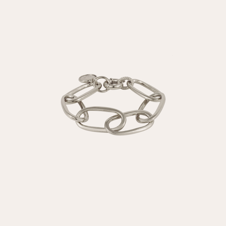 Maille Oval Armband Silver