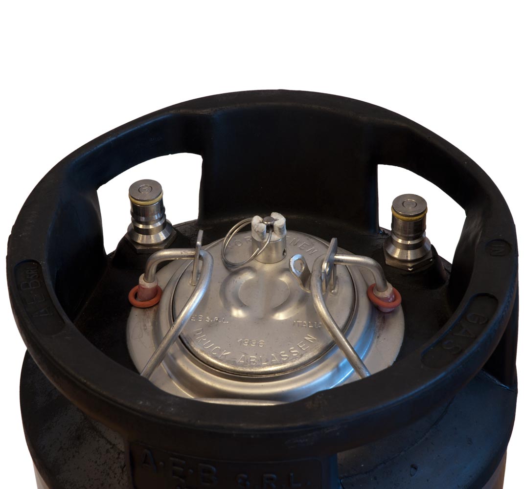 Corneliusfad, brugt, 9 liter (Ball-lock) 4 stk - 3