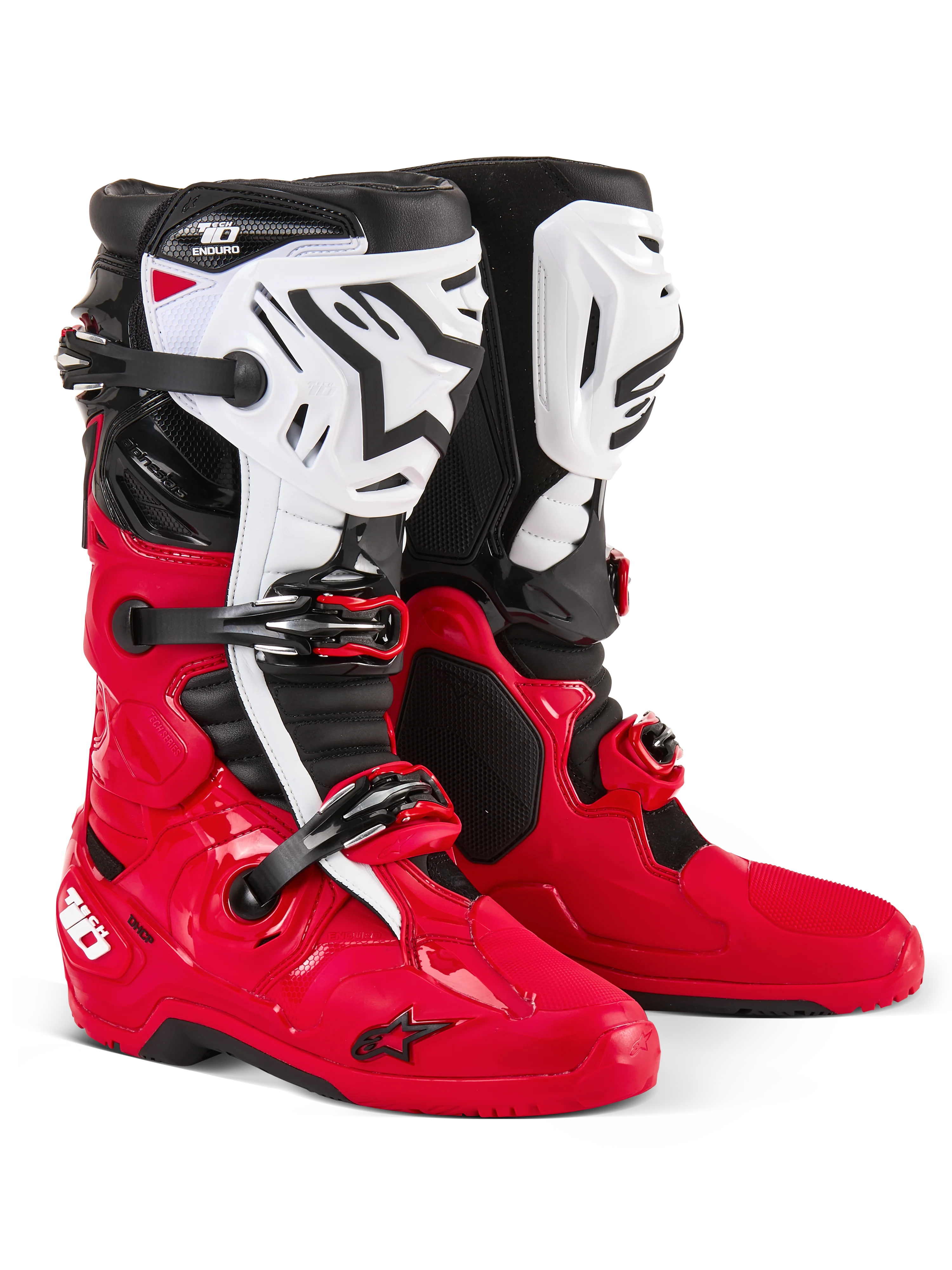 Alpinestars Tech 10 Enduro Crosstøvler Sort/ Rød/ Hvid
