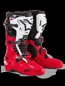 Alpinestars Tech 10 Enduro Crosslaarzen Zwart/ Rood/ Wit
