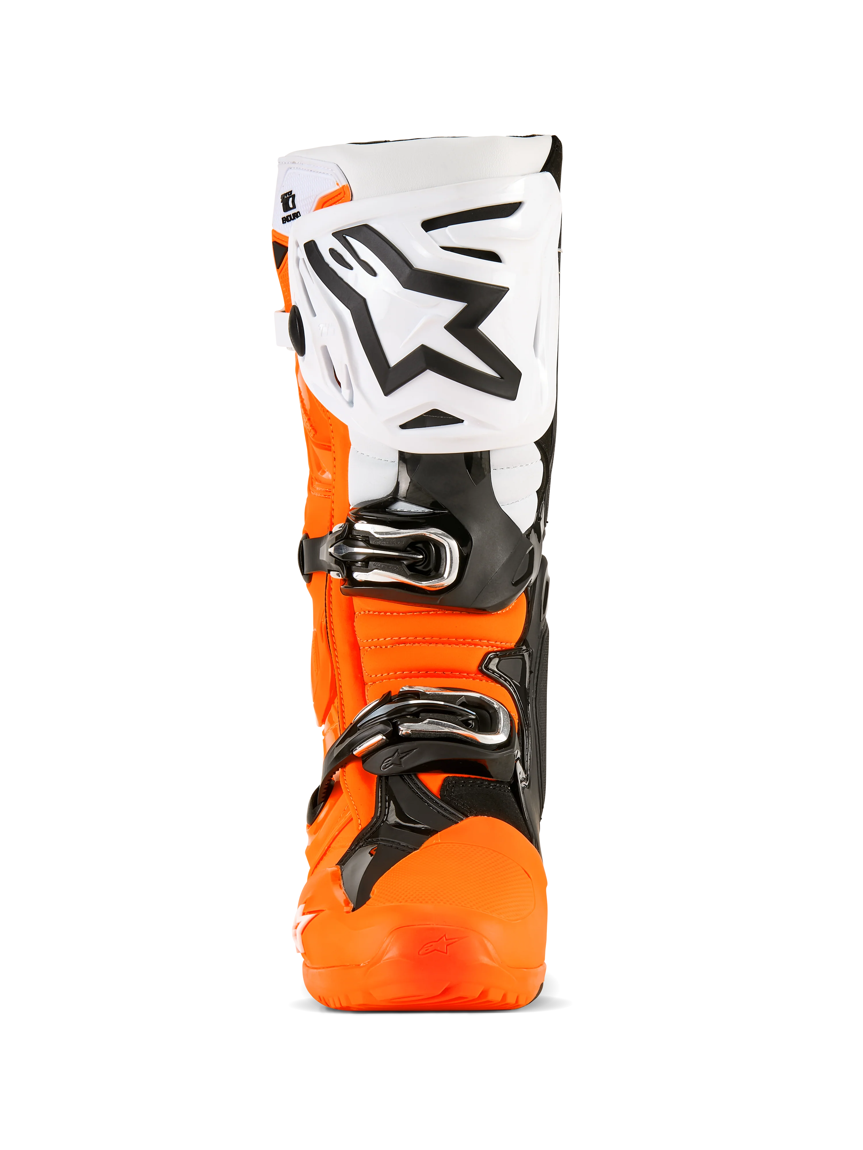 Alpinestars Tech 10 Enduro Crosstövlar Svart/ Hi-Vis Orange/ Vit - 4