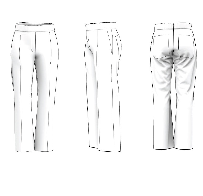 PDF-sewing pattern Fling 3H24. English. - 2