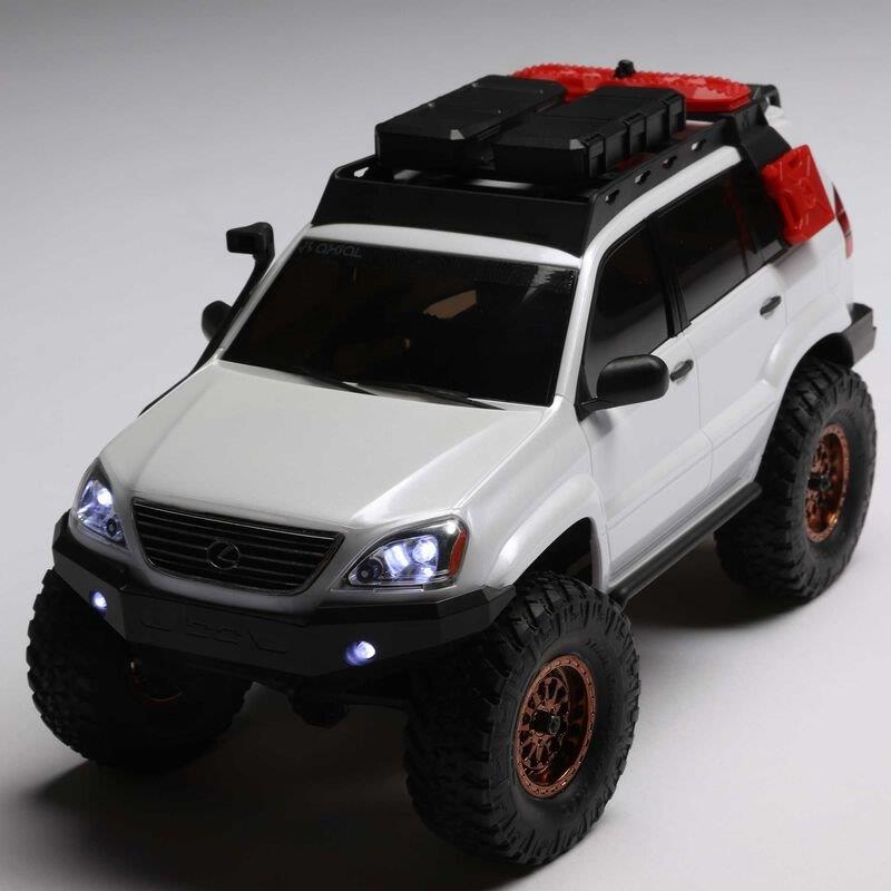 Axial 1/24 SCX24 Lexus GX 470 4X4 Rock Crawler RTR, White - 16