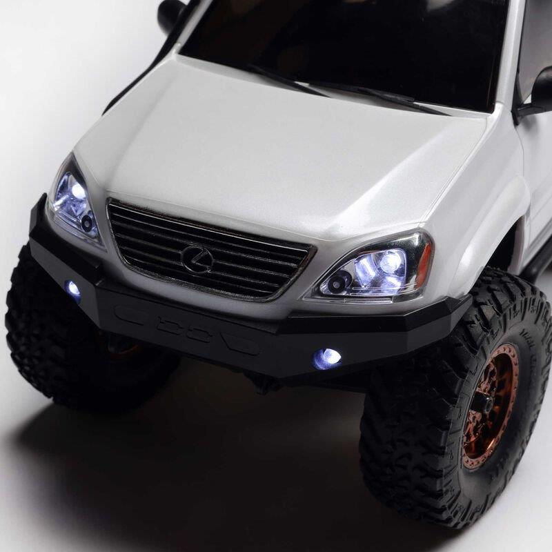 Axial 1/24 SCX24 Lexus GX 470 4X4 Rock Crawler RTR, White - 20