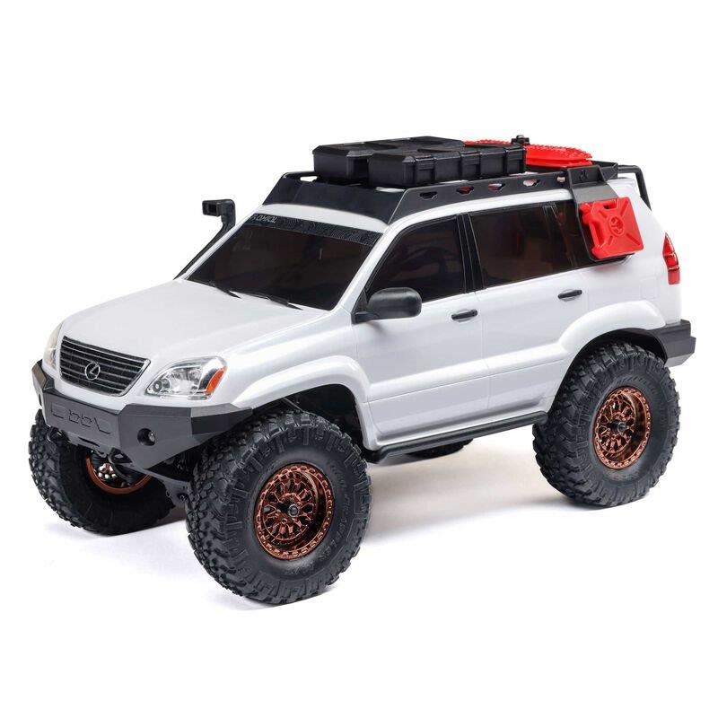 Axial 1/24 SCX24 Lexus GX 470 4X4 Rock Crawler RTR, White - 2