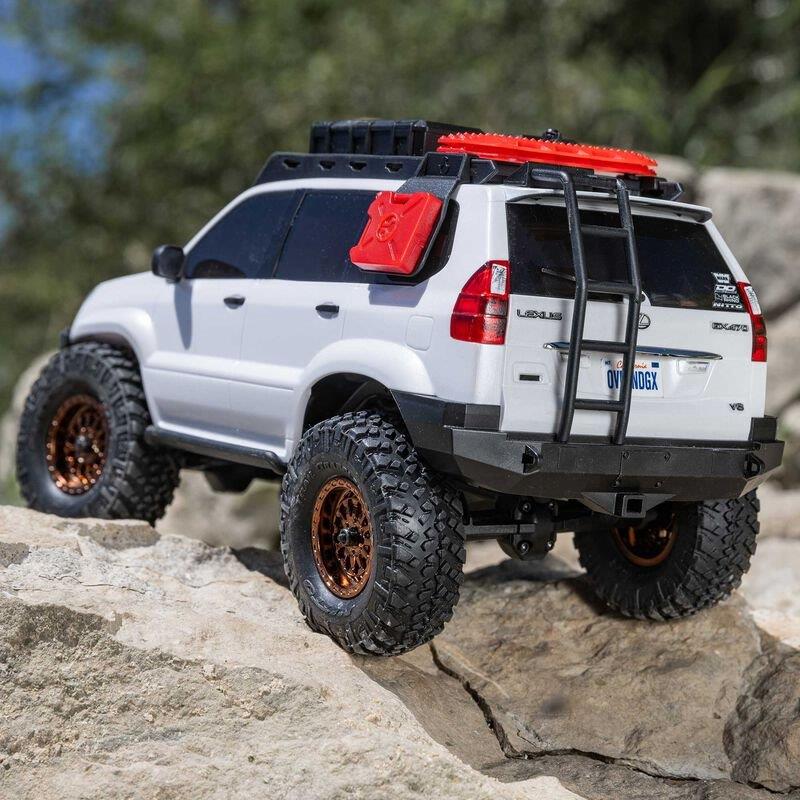 Axial 1/24 SCX24 Lexus GX 470 4X4 Rock Crawler RTR, White - 4
