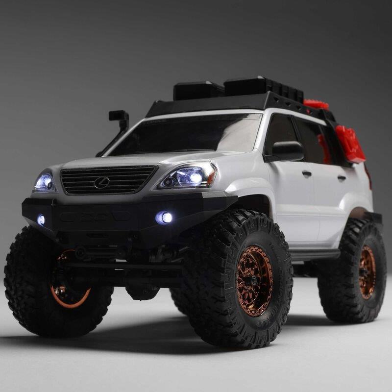 Axial 1/24 SCX24 Lexus GX 470 4X4 Rock Crawler RTR, White - 18