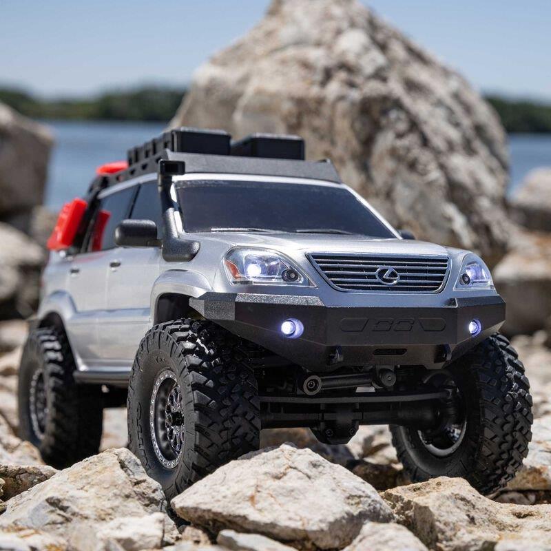 Axial 1/24 SCX24 Lexus GX 470 4X4 Rock Crawler RTR, Silver - 3