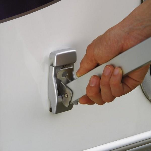 Bracket for Stand on Wall Aluminium 2-pack