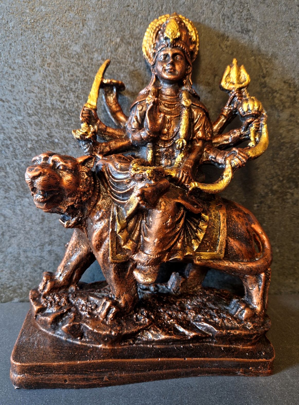 Durga Staty - 23 cm - 7