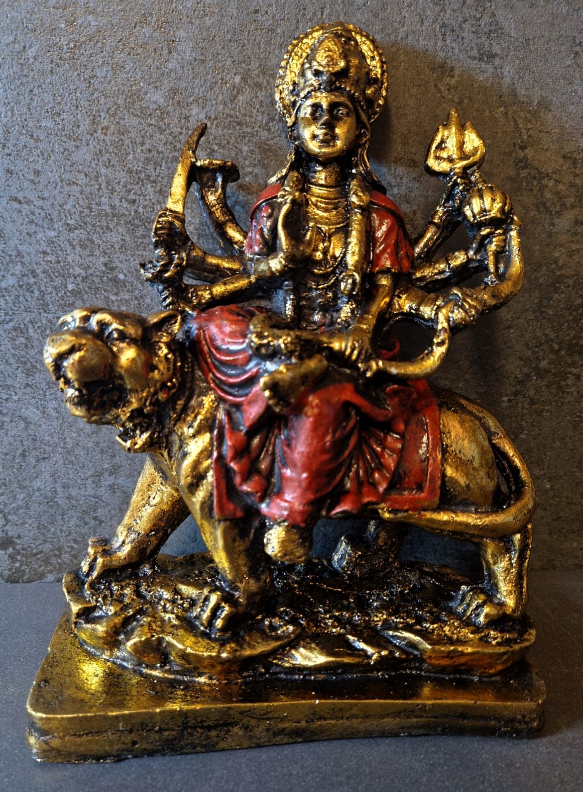 Durga Staty - 23 cm - 5