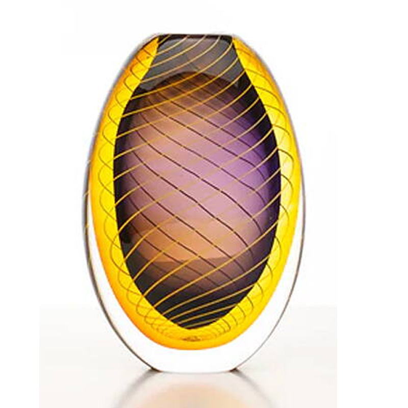 Elegans Purple Yellow Vase
