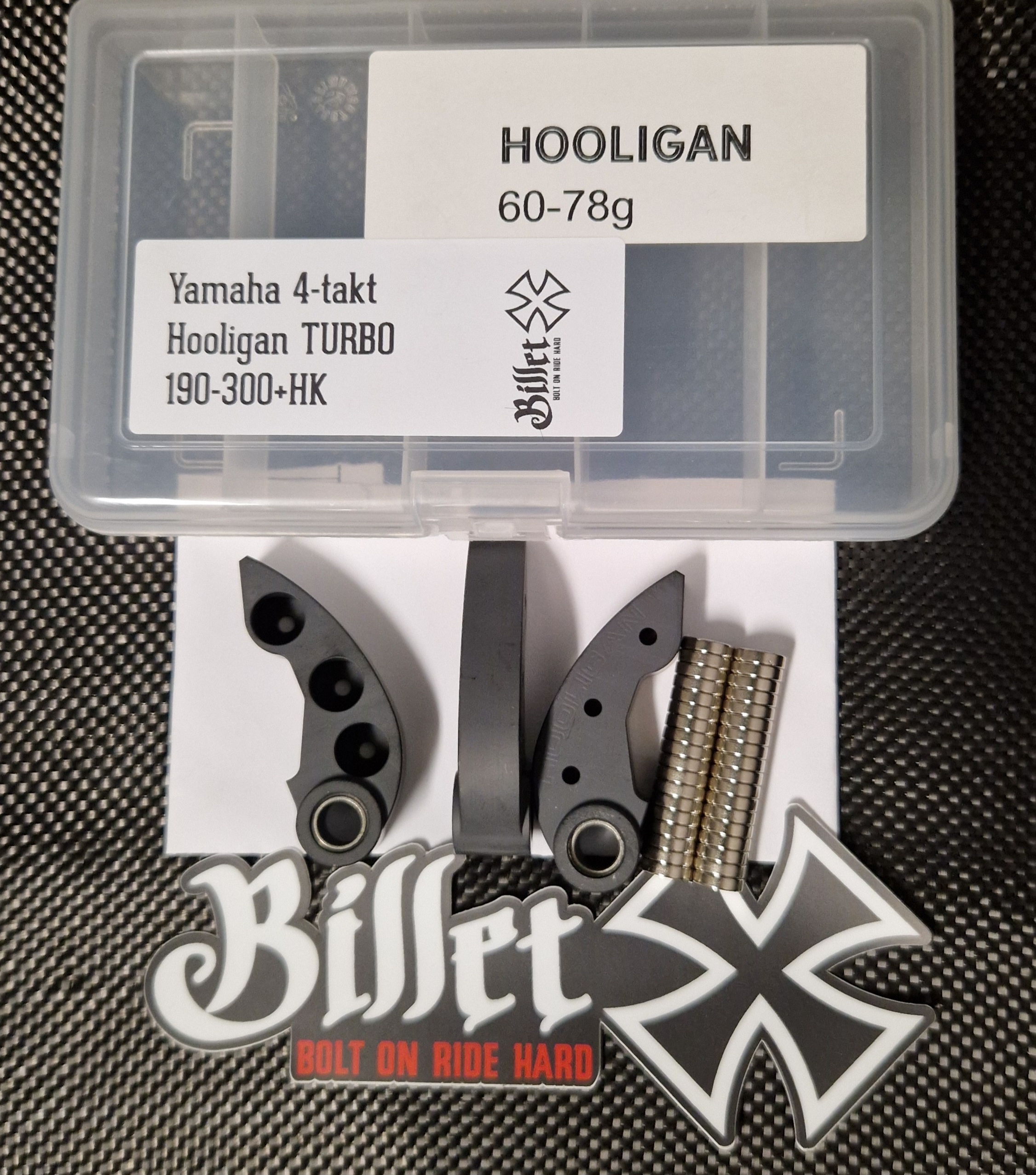 BilletX HOOLIGAN 4-stroke Turbo 180-300HK, 60-78g