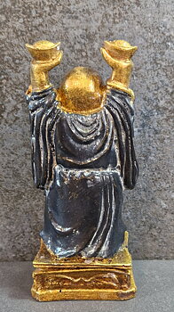 Glad Buddha Staty - 14 cm