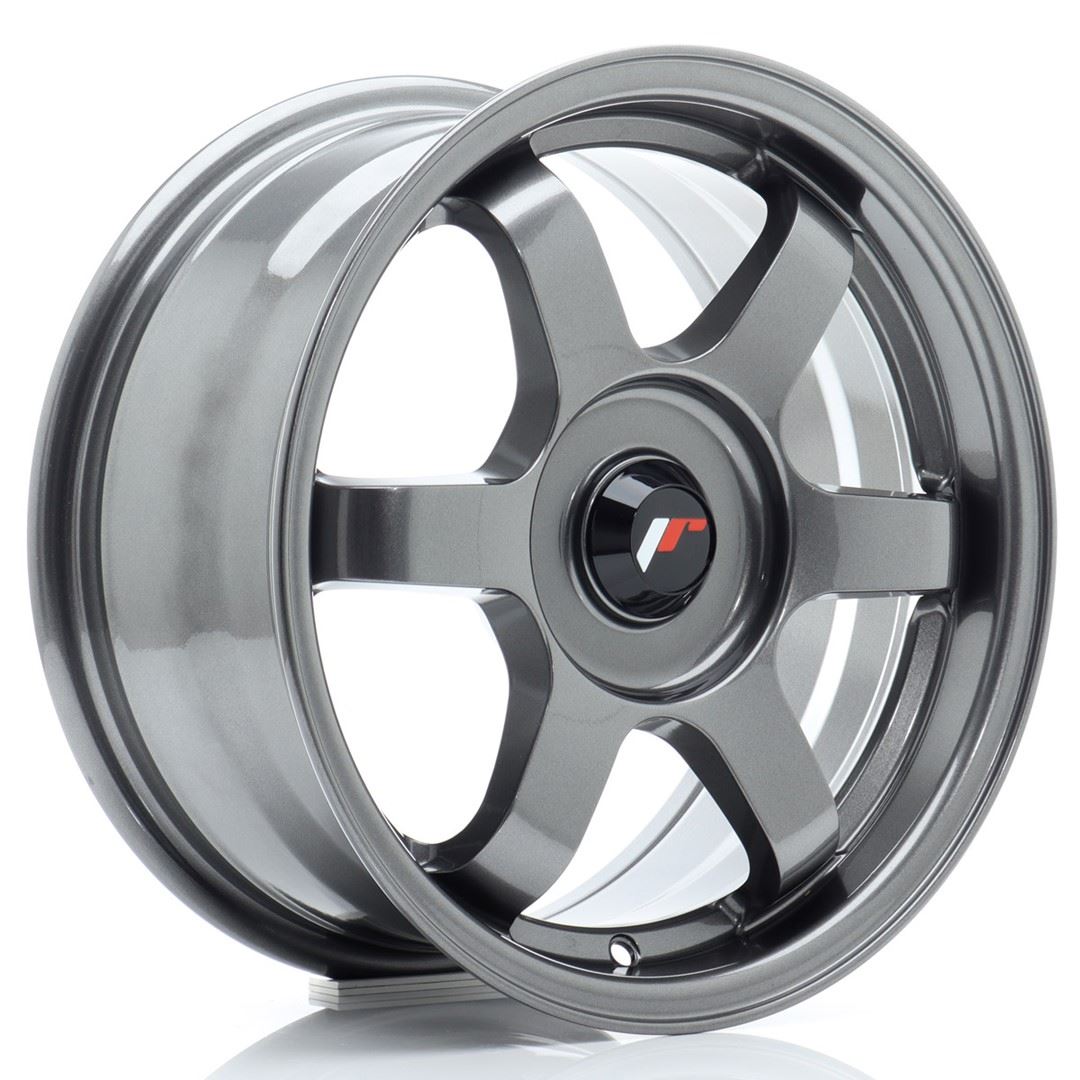 JR Wheels JR3 15x7 ET25-42 Oborrad Gun Metal