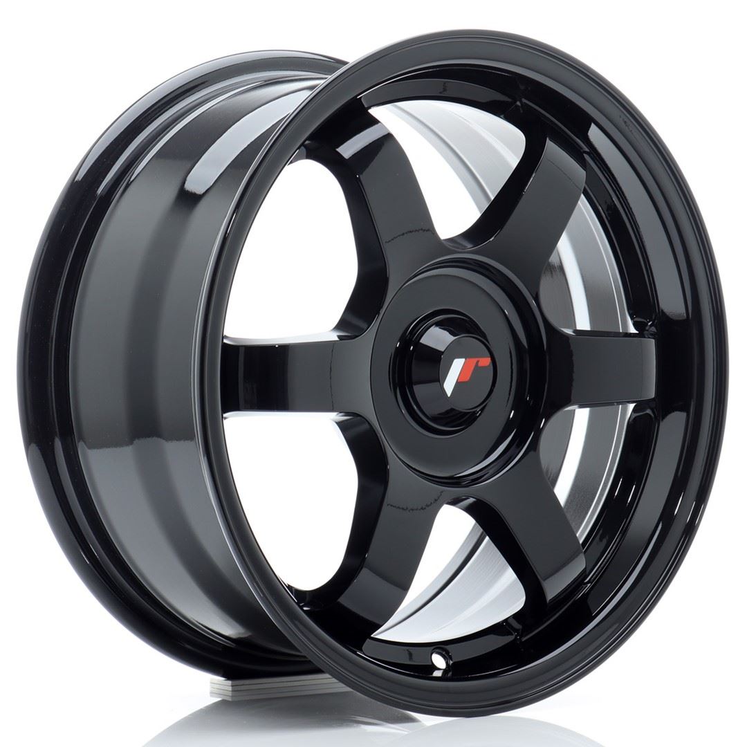 JR Wheels JR3 15x7 ET25-42 Oborrad Gloss Black