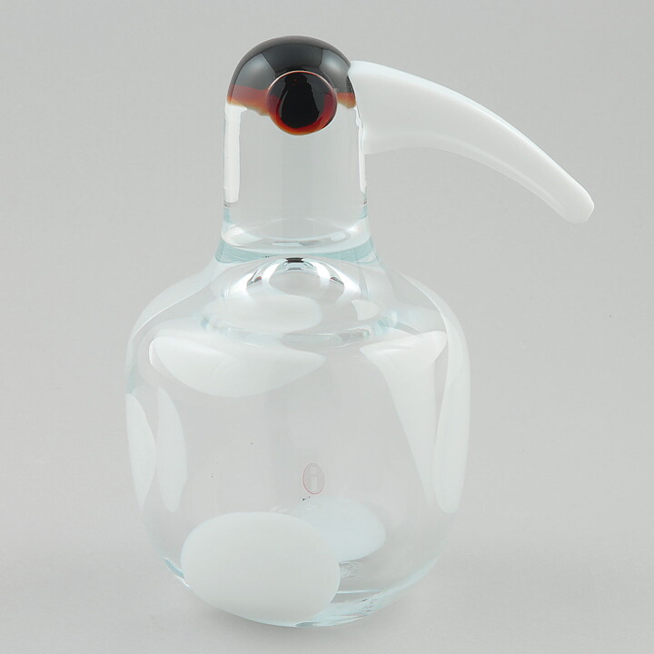 Anu Penttinen (Cartoon Chicks 2008) Snowball Glass Bird 17 cm