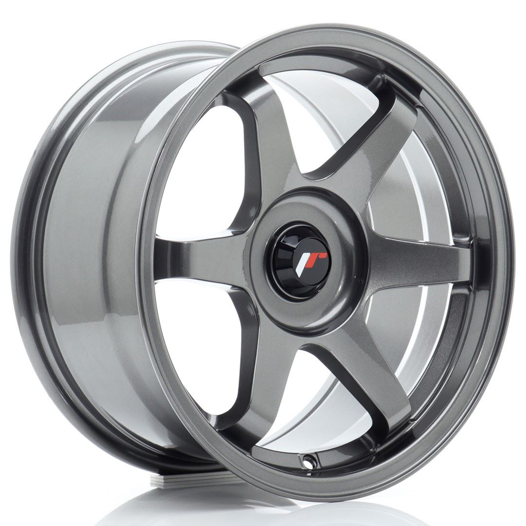 JR Wheels JR3 16x8 ET25 Oborrad Gun Metal