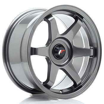 JR Wheels JR3 16x8 ET25 Oborrad Gun Metal