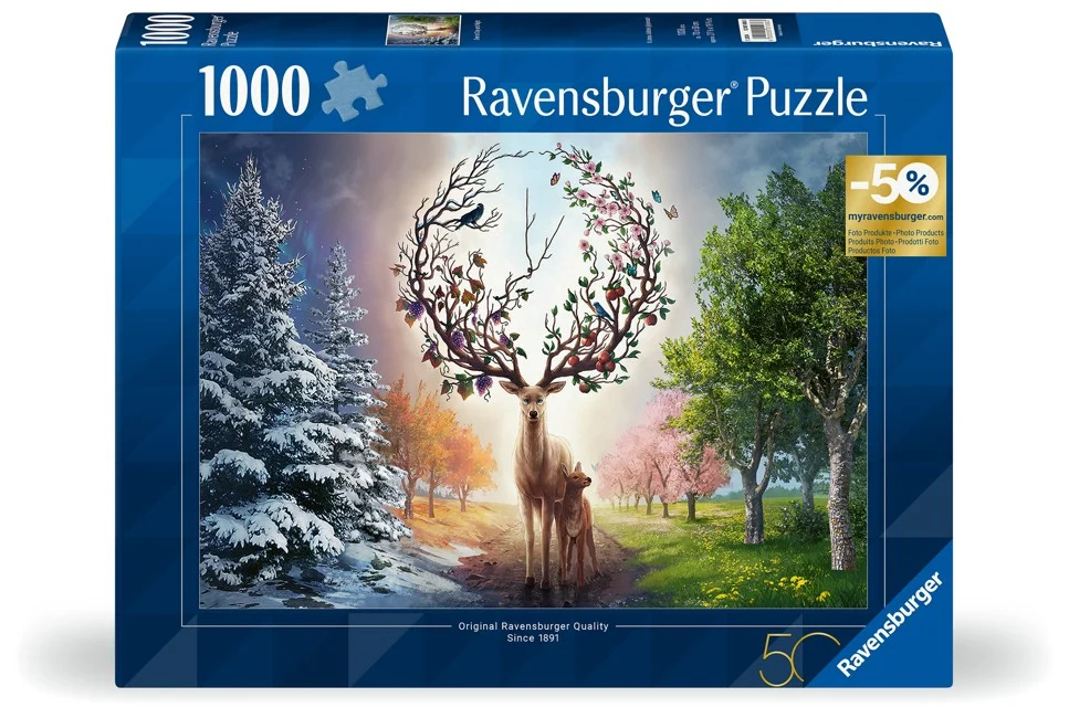 Deer at Day and Night, 1000 Bitar Ravensburger - 2