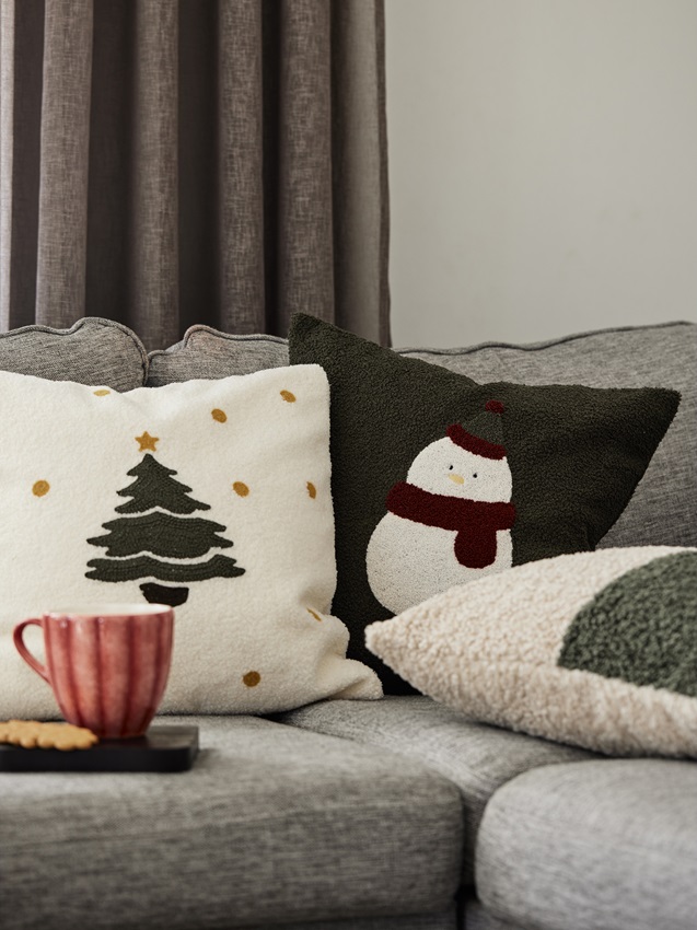 Cushion cover - Teddy - Fir tree - Christmas tree - 45x45 cm
