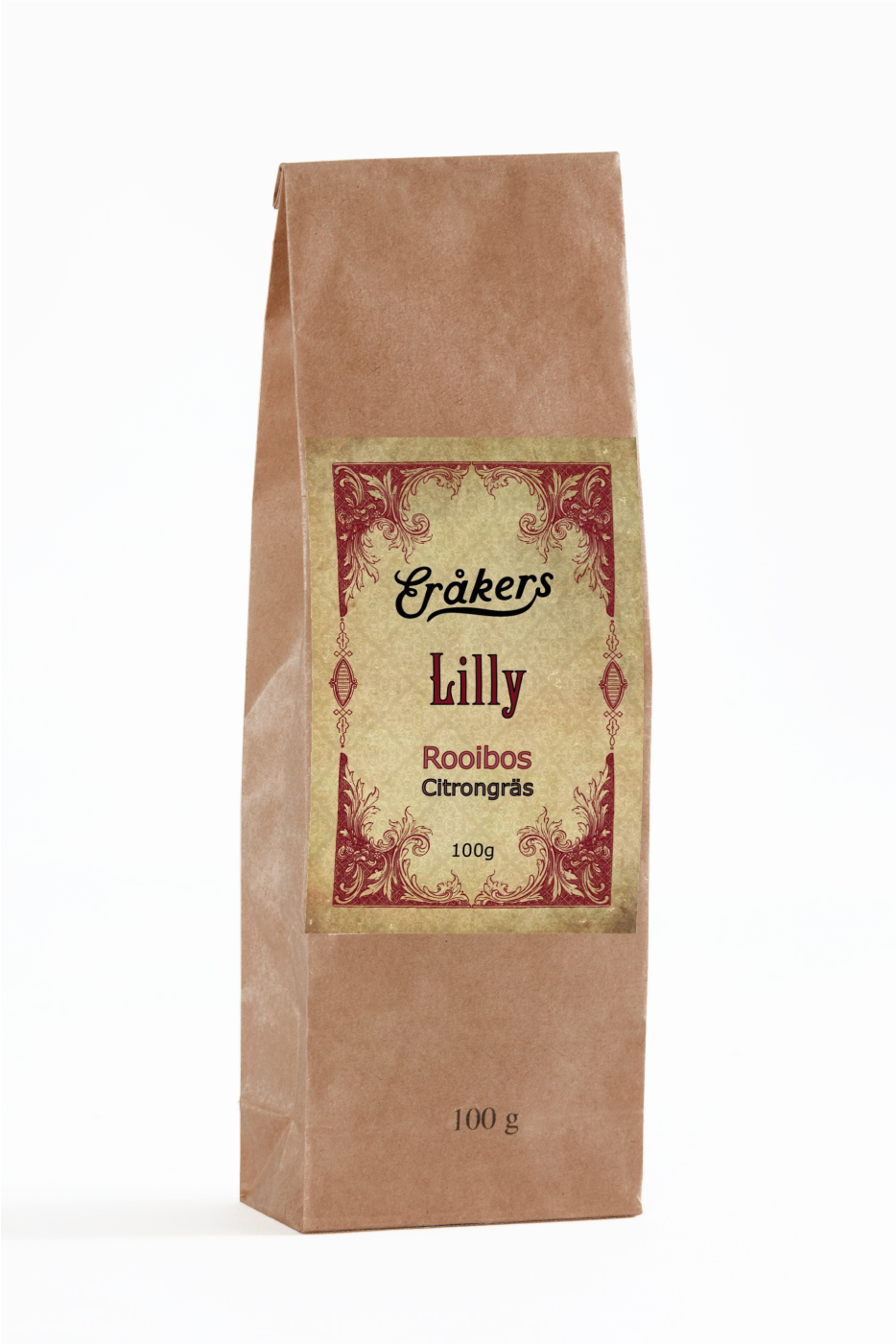 Lilly - Rooibos från Sydafrika, smaksatt med citrongräs, 100g