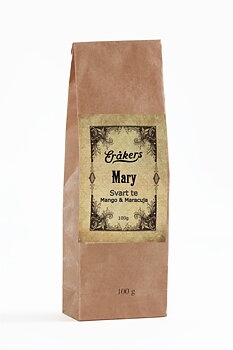 Mary - Svart te - Mango & Maracuja, 100g