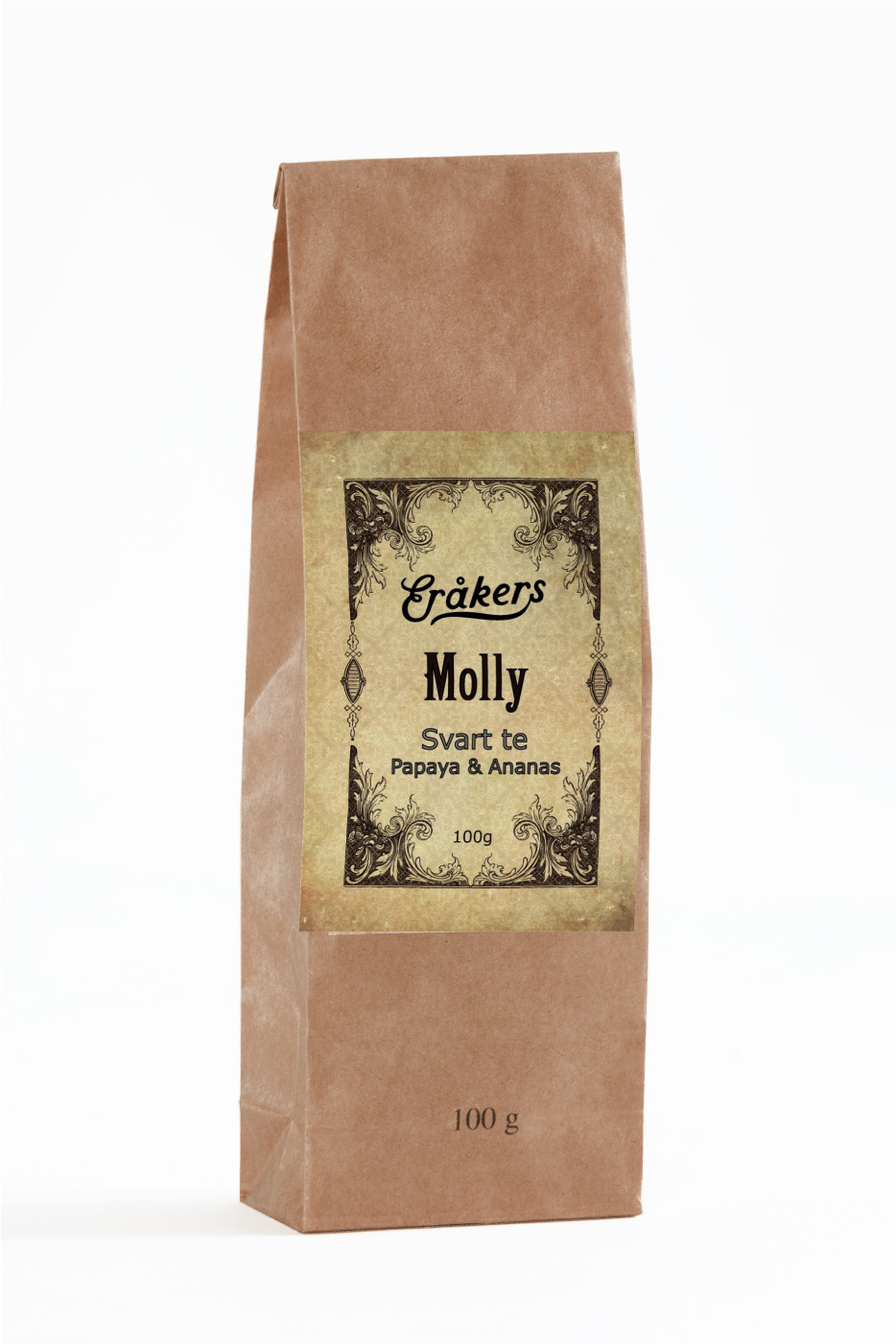 Molly - Svart te - Papaya & Ananas, 100g