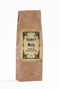 Molly - Svart te - Papaya & Ananas, 100g