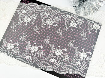 Beautiful off white non-stretch lace - 22 cm