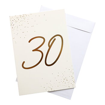 Födelsedagskort 30år
