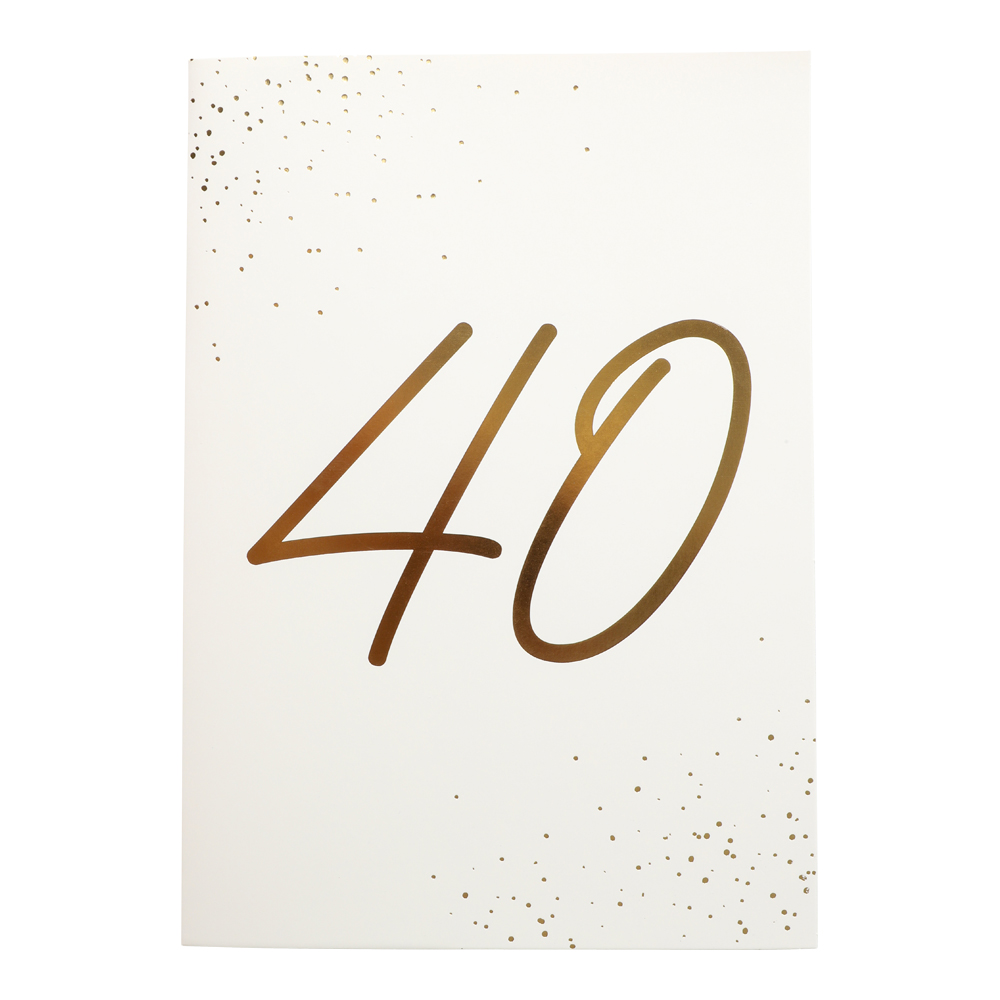 Födelsedagskort 40 år