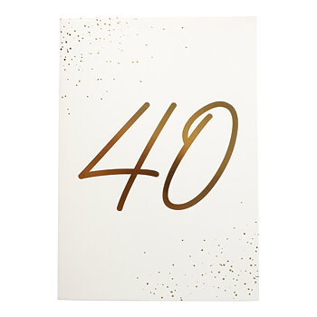 Födelsedagskort 40 år