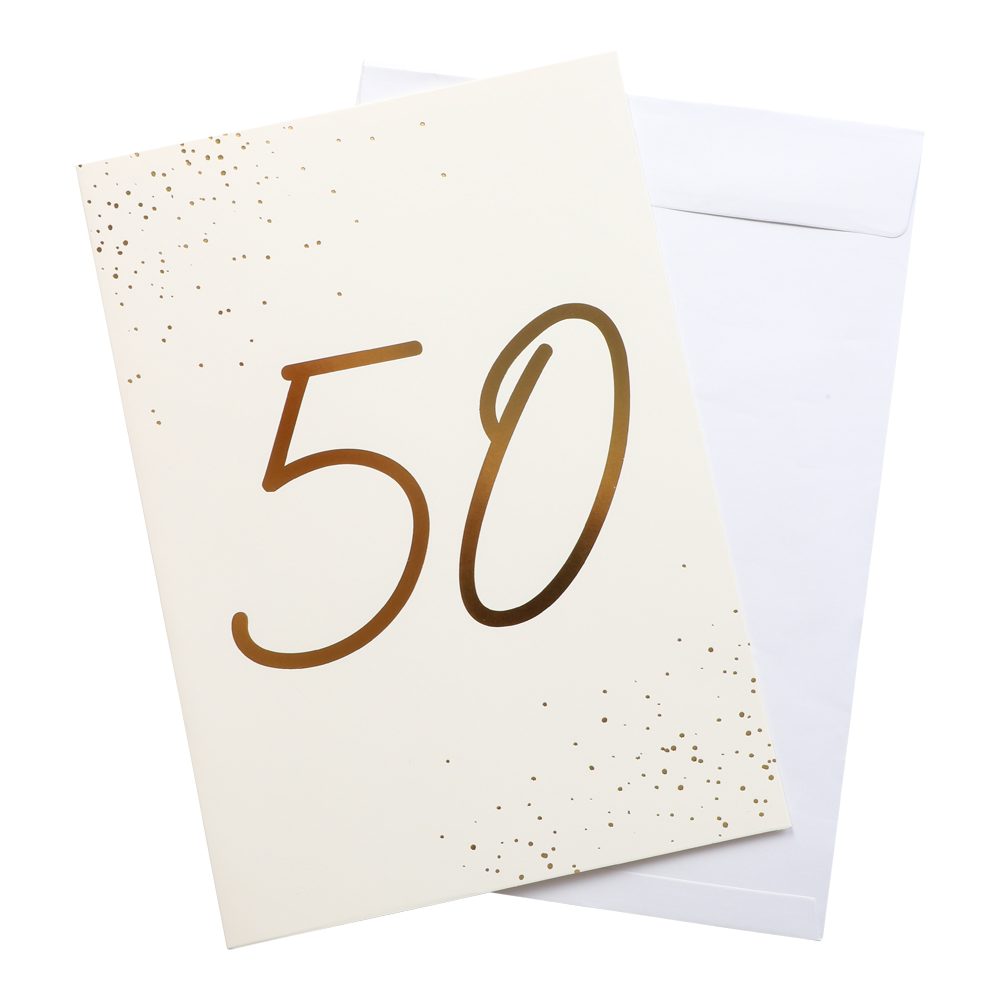Födelsedagskort 50 år - 2