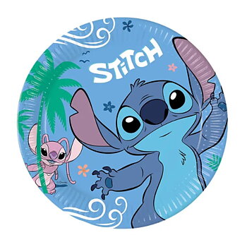 Papperstallrikar med  stitch 8-Pack